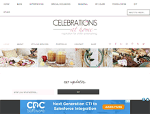 Tablet Screenshot of celebrationsathomeblog.com